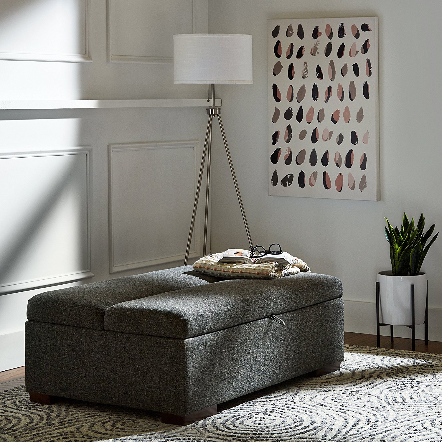 Rivet Fold Modern Ottoman Sofa Bed1