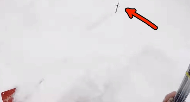 Skier Caught In Avalanche Is BARELY Saved In Time By His Friend