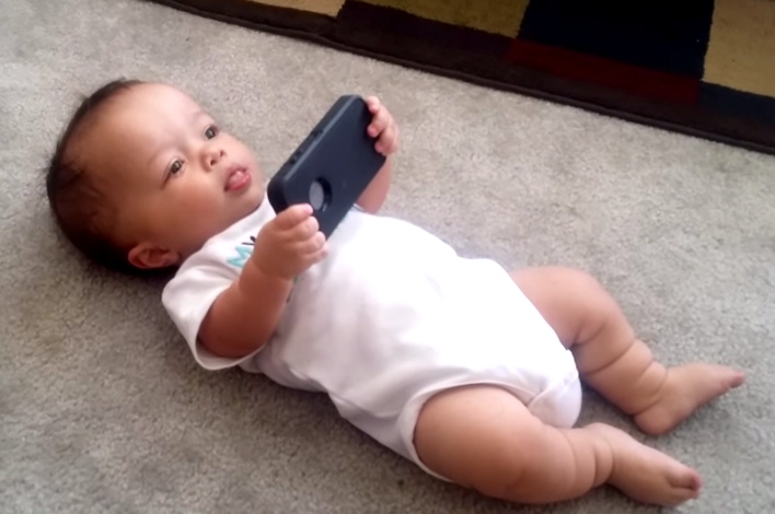 He Hands His Nephew A Phone. When The Music Starts, OMG!