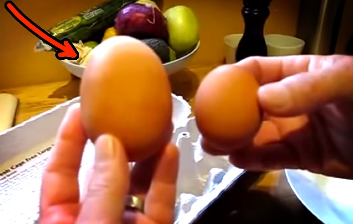 His Chicken Laid A BIG Egg. Now Watch What He Finds Inside… Whoa!
