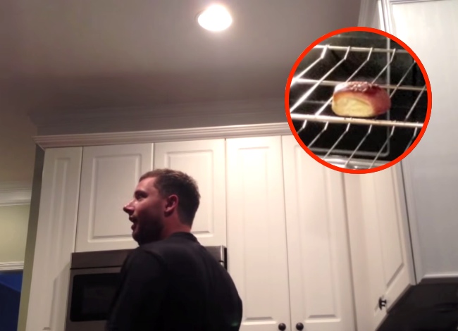 PRICELESS Reaction from Husband to Wife's 'Bun in the Oven' Pregnancy Announcement