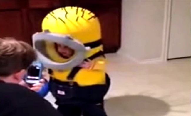 This Kid Is Like A Real Life Minion. Cute, Awkward and Over Excited!