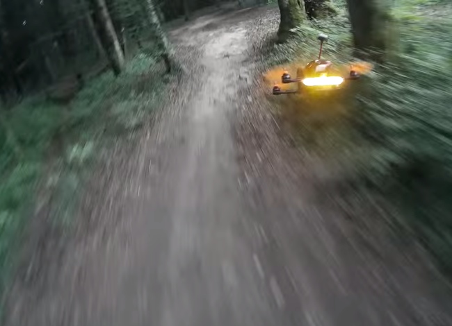 Drone Racing Through A Forest, Star Wars Style