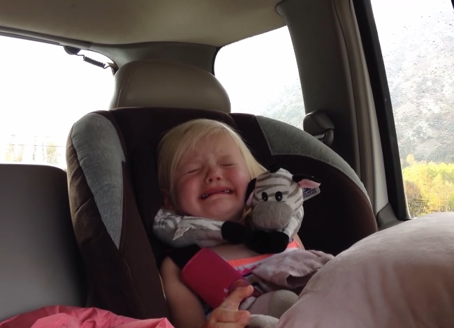 Little Girl Gets Adorably Emotional While Watching A Cartoon