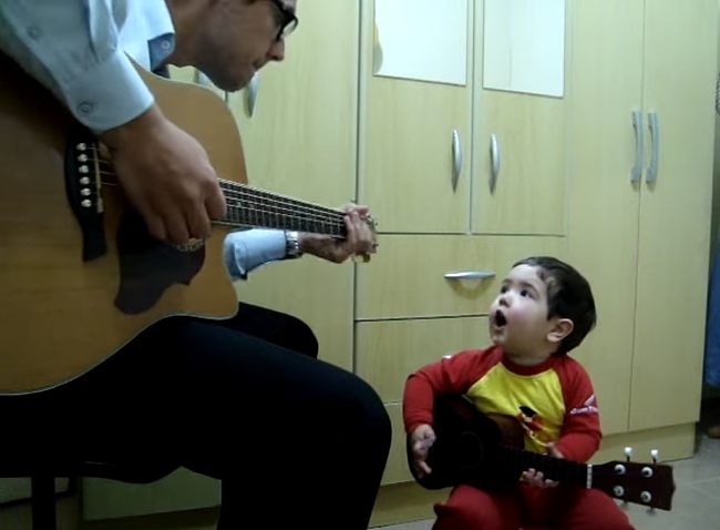 2-Year-Old Sings The Beatles With His Dad. I Can't Handle How Cute This Is!