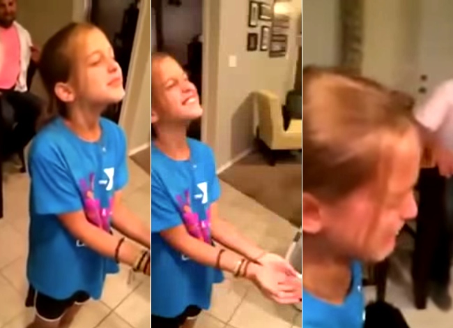 Early Birthday Present Causes Little Girl to Break Down in Tears