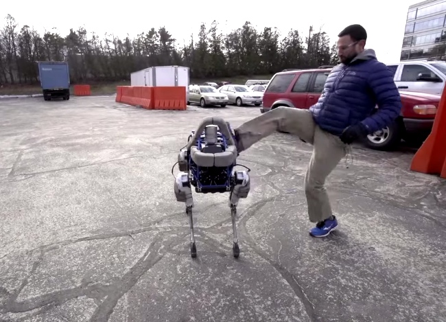 Google's New Robo-Dog Won't Fall Over, Even When It's Kicked!