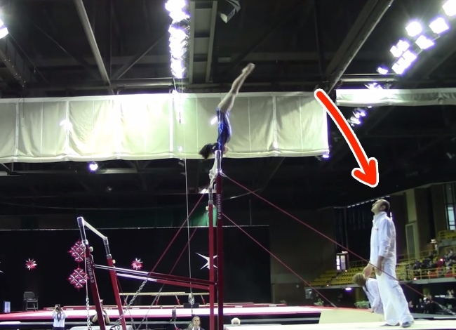 Coach Saves Gymnast's Life, TWICE, Within Seconds.