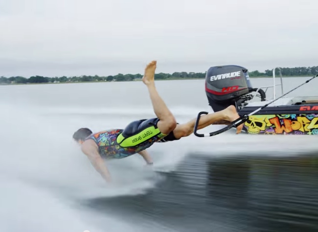 Forget About Water Skiing Behind A Boat. These Guys Barefoot And Hand Ski Behind A Plane. INSANE!