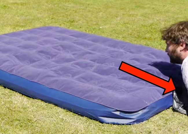 Life Hack: How To Blow Up An Air Mattress Without A Pump