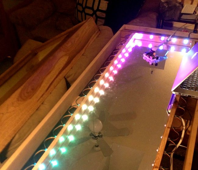 Using Mirrors And LEDs, They Built One Of The Coolest Infinity Table