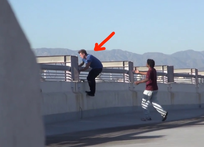 He Was Going To Jump Off A Bridge When This Happened. I'm Speechless.