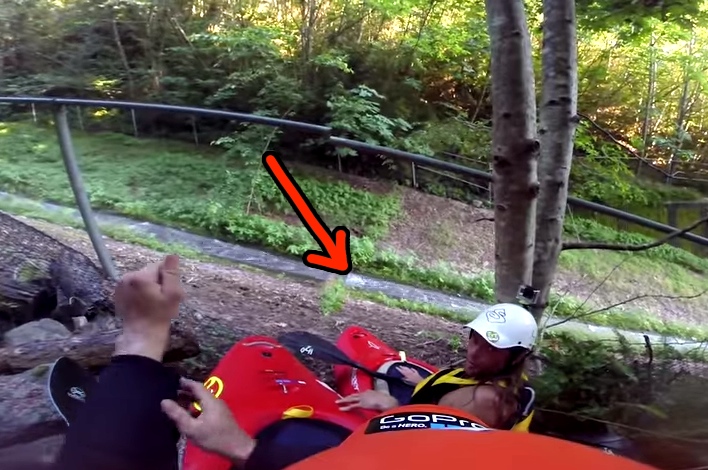 Two Kayakers Decide To Go Down A Drainage Ditch, Then This Happens.