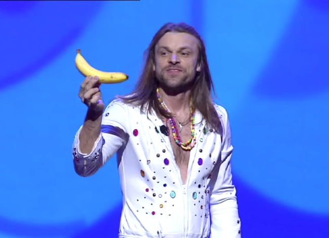 Swedish Magician Does Freaky Trick With A Banana