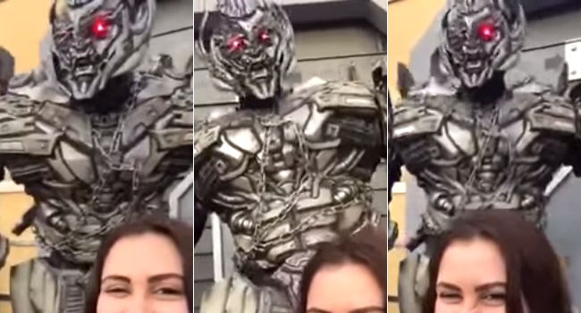 She Asked Megatron For A Selfie, What He Does Instead Is Priceless.