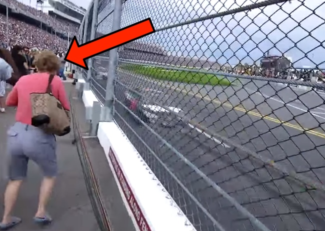 So This Is How It Feels When NASCAR Cars Fly By At Over 200 MPH. Woah!