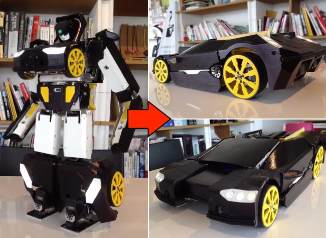 A Real-Life Robot That Transforms From An RC Car To An RC Humanoid