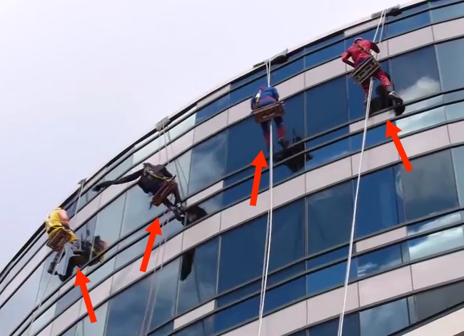 These Window Washers Dress Up As Superheroes To Make Sick Children Smile. They'll Make You Smile Too.