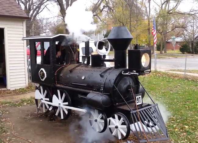 Dad Spends 3 Years Building This Train BBQ Smoker, Literally Adds All The Bells And Whistles