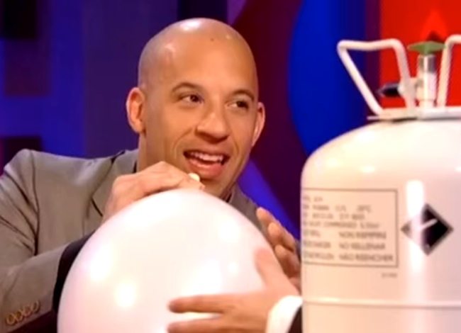 They Convinced Vin Diesel To Inhale Helium. This Is The Result.