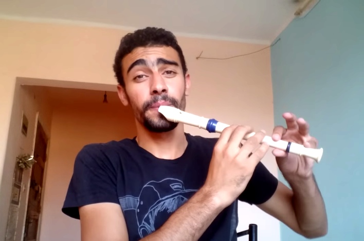 He Plays The Recorder In A Way I've Never Heard Before. I'm Impressed!