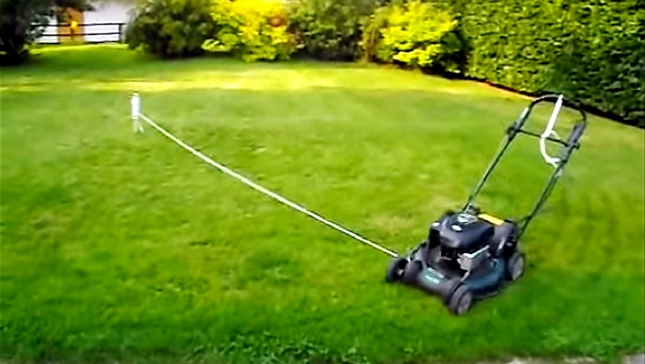 Man Figures Out How To Make His Lawn Mow Itself