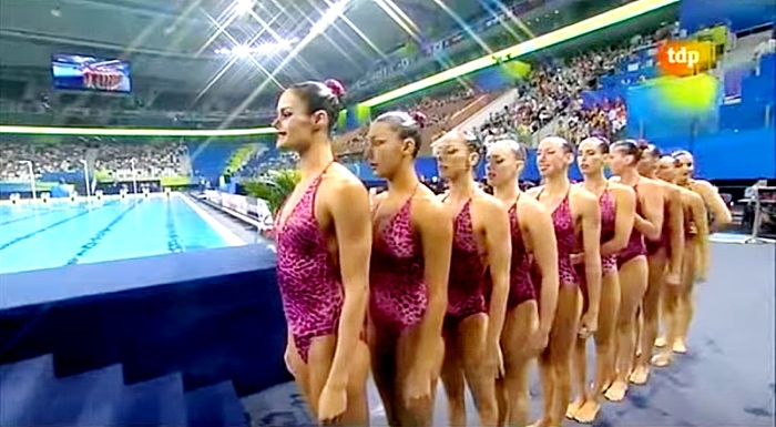 Synchronized Swimming Team Performs To Led Zeppelin, Wins The Gold.