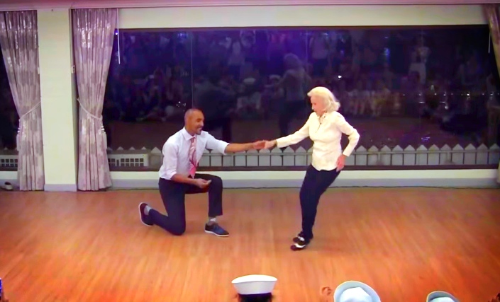 For Her 90th Birthday, She Wows The Audience With Her Dance Moves