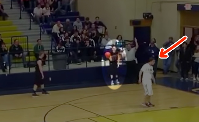 Disabled Basketball Player Is Given Help By Opposing Player To Score A Shot