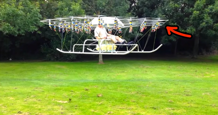 British Man Creates 'The Swarm' Aerial Vehicle And It's Both Impressive And Terrifying