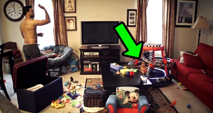 Adorable Timelapse Of A Father And Son As They Spend The Afternoon At Home