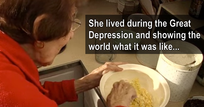She's 93 Years Old, Showing Us What It Was Like During The Depression