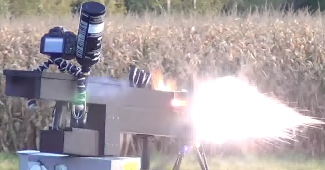 Friends Create An Extremely Powerful Electromagnetic Gun In Their Backyard