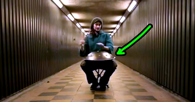He Sits In The Middle Of A Tunnel With This Instrument. When He Starts Playing, I'm Mesmerized…