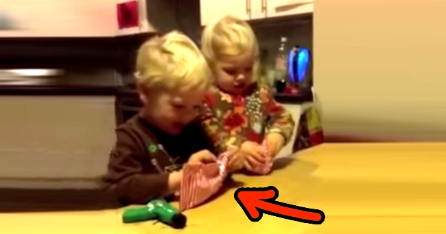 Dad Gives His Kids An Onion And A Banana For Christmas. Their Reaction Is Priceless!