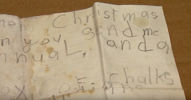 Man Wrote A Letter To Santa In 1943. 72 Years Later, He Gets What He Asked For…