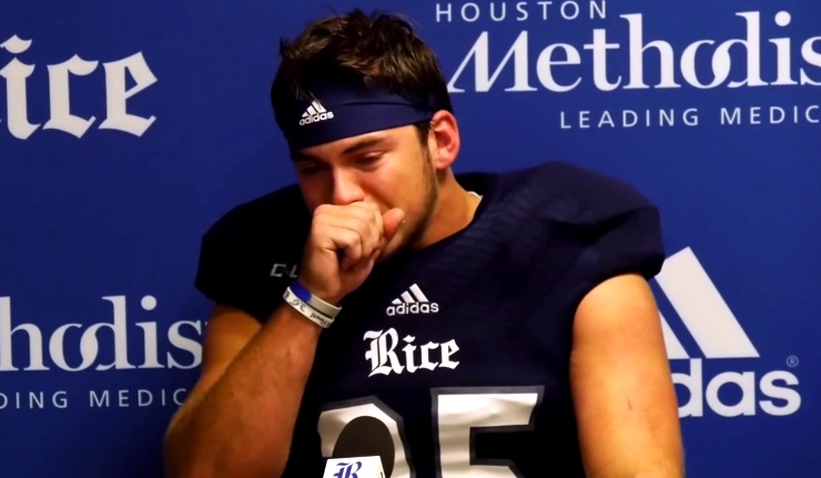 One Football Player's Heartfelt Postgame Speech Is Incredibly Touching