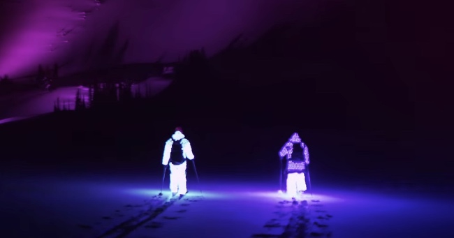 What Do You Get When You Combine LED Lights And A Ski Hill? Pure Magic!