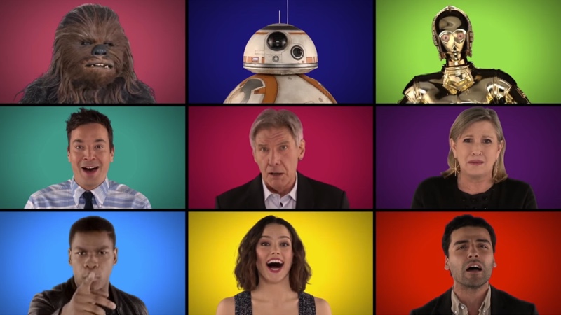 Jimmy Fallon And The Star Wars Cast Sing An A Cappella Version Of The Famous Theme, And It's Fantastic.