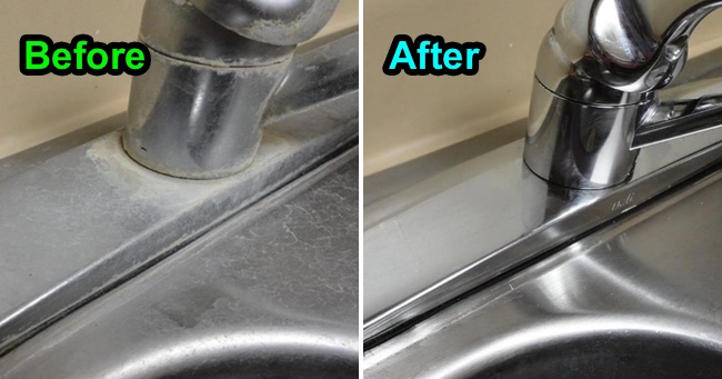 The Easy Way To Remove Hard Water Deposits On Your Faucets And Sinks