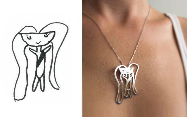 Turkish Artists Can Transform Your Child's Drawing Into Jewelry