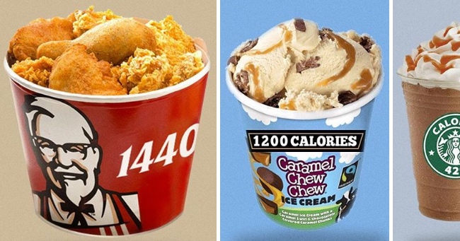 Someone Redesigned Food Logos To Show Calorie Count