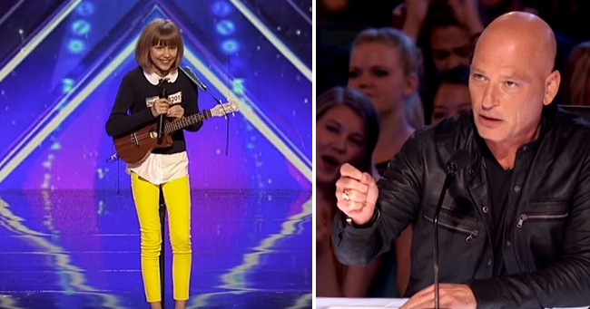 12-Year Old Ukulele Player Gets the Golden Buzzer When She Takes a Risk and Performs an Original Tune