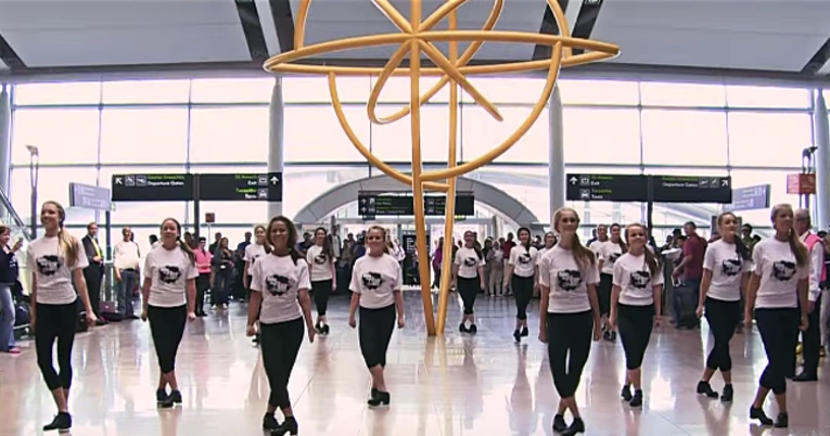 Flash Mob Dance at Dublin Airport