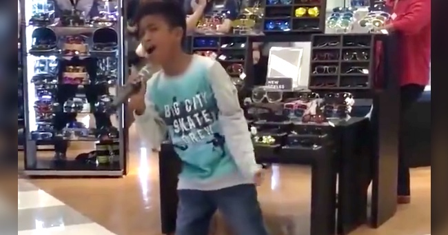 This Boy's Singing Voice Blows Everyone Away