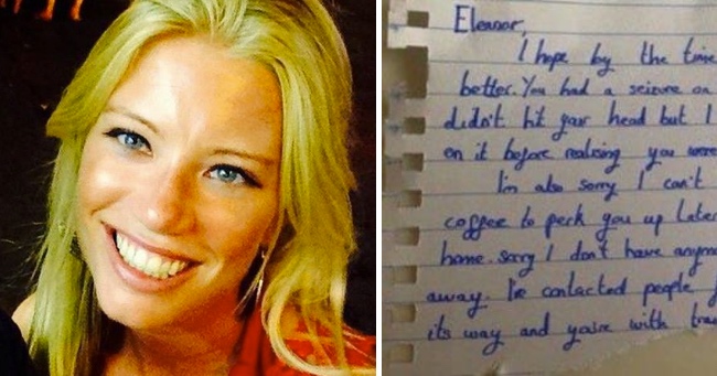 Kind Stranger Leaves Note for Woman Who Collapsed on Train