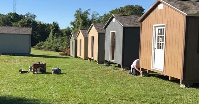Community Project Makes Tiny House Village for Veterans in Need