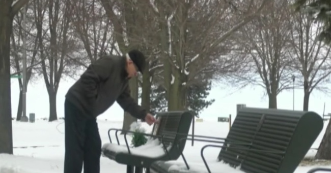 Man Visits His Deceased Wife's Memorial Bench to Find People Making a Change