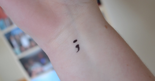Here's The Incredible Reasoning Behind People With A Semi-Colon Tattoo