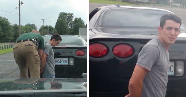 Cop Pulls Over Car And "Arrests" Man For An Epic Marriage Proposal